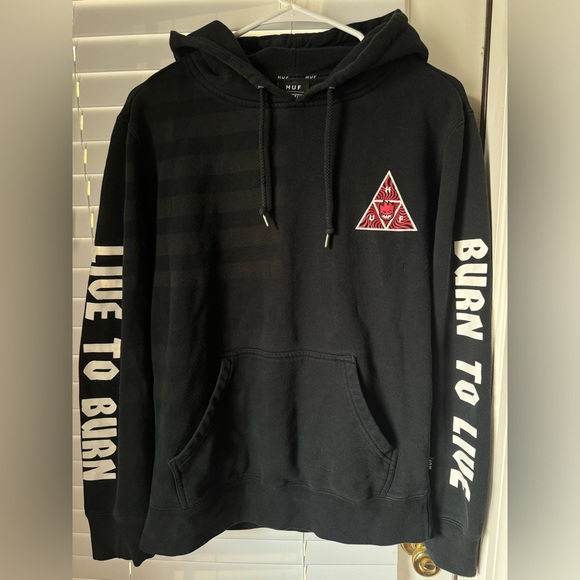 HUF X SPITFIRE TRIANGLE PULLOVER HOODIE SIZE S - Picture 1 of 10